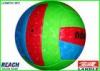 Custom Printed Silk Screen Colored Volleyball in Laser Synthetic Leather