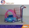 20L Plastic Supermarket Shopping Cart For Children Chrome Plated Unfolded
