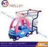 Colorful Plastic Supermarket Shopping Cart For Kids with Customized Logo