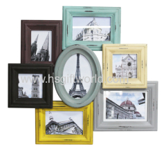 7 opening MDF photo frame No.JH0008