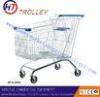 Large 240L Supermarket Shopping Cart Unfolding For Airport / Showroom