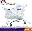 Large 240L Supermarket Shopping Cart Unfolding For Airport / Showroom