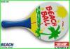 Customized Wooden Paddle Ball Rackets By Zip PVC Bag Packing