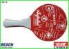 Customized Red Padel Racket Wooden Beach Rackets For Supermarket