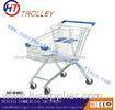 Chrome Plated Steel Material Supermarket Shopping Cart Unfolding Type