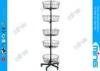 Ajustable 5 Layers Metal Wire Display Stands 5 Levels Black Wire Basket