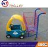 Lovely Plastic Basket Shopping Cart For Kids , Unfolding Baby shopping Trolley