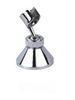 Round Zinc Alloy Wall Mounted Shower Head Holder With Swivel Ball Joint