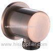 Luxury Antique Copper Finish Shower Components Round Shower Wall Elbow