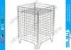 Collapsible Wire Adjustable Shelf Shop Dump Bins in Square For Promotion
