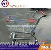 Zinc Plated Supermarket Shopping Cart German Style Unfolded 80 Litre