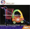 UV protective Plastic Supermarket childrens shopping trolley Powder Plated
