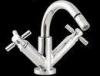 Solid Brass Double Handle Faucet , Bathroom Single Hole Bidet Faucet