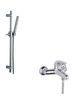 High Density Brass Shower Mixer Set , Single Lever Bath Shower Mixer Faucet Set