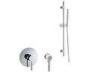 Solid Brass Shower Mixer Set Wall Mounted Bathroom Taps With 40mm Cartridge