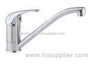 Chrome Brass Kitchen Single Handle Deck Mount Tub Faucet With Swivel Spout