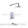 2 Way Thermostatic Shower Valve With Overhead Shower Head / Bath Spout Set