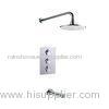 2 Way Thermostatic Shower Valve With Overhead Shower Head / Bath Spout Set