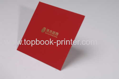 Gold stamping gloss laminated New Year's holiday greeting card printer