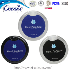 25ml round Card Hand Sanitizer Spray unique corporate gift ideas