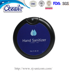 25ml round Card Hand Sanitizer Spray promote website free