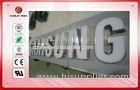 3d Laser Mirror Polished Reverse Channel Letters , Stainless Steel / Acrylic Letter Sign