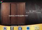 Custom Aluminium Glass Wardrobe Sliding Door / Mdf Sliding Wardrobe Doors