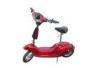 Classical 2 wheel red electric scooter , foldable mini e scooter for adults