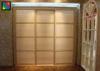 Dark MDF Panel Standard Bedroom Sliding Wardrobe Doors for Closet