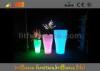 Rechargeable RGB led lighted flower pots and planters with power switch