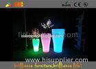 Rechargeable RGB led lighted flower pots and planters with power switch