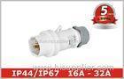 Indoor 3 Pole Low Voltage Plugs And Sockets 40V 50V , IEC309 standard
