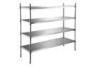 4 Tier Commercial Kitchen Stainless Steel Shelving Units SS304# / 201# / 430#