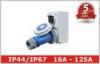 Three phase IP67 Interlocked Switch Socket Industrial Receptacles