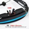 Female 52 Inch Virtual Screen Mobile Theatre Video Glasses With Stereo Headset