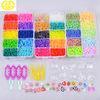 Eco-friendly Silicone Rainbow Loom Elastic Bands 3 Layers Plastic Storage Box