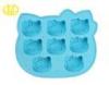 Fun blue Silicone Ice Cube Trays residue For Home , novelty ice cube tray