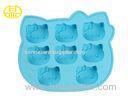 Fun blue Silicone Ice Cube Trays residue For Home , novelty ice cube tray