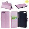 Anti-scratch Cell Phone Protective Cases Pink PU Leather For Women