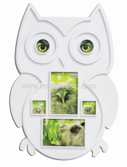 4 opening owl plastic injection photo frame No.YQ0015