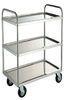 Commercial Restaurant 0.8mm Silver Stainless Steel Cookwares / Trolley 530x325mm