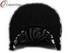 Polester Microfiber Zebra Youth Baseball Caps With Gold Metal Logo