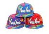 6 Panel Screen Printed Hip Hop Baseball Caps With 3D Embroidery New York