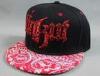 Red Amoeba Printing Hip Hop Baseball Caps 3D Flat Embroidery For Adult