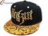 Snake Leather Beak Hip Hop Baseball Caps With Double Color 3D Embroidery On Crown