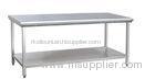 2 Tier Stainless Steel Kitchen Work Table / bench For Hotel