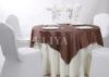 Simple Design Woven High Density Hotel Table Cloth , Beautiful Wedding Tablecloth