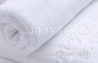 High Durability 5 Star Hotel Bath Towels Sets with White Pakistan Yarn Jacquard Weave