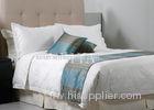 Feather Style 300TC Luxury Hotel Bed Sets Cotton Soft Jacquard Fabric White or Customized