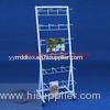 Free Standing Retail Display Stands 3mm Metal 2 Sided With 32MM Pole